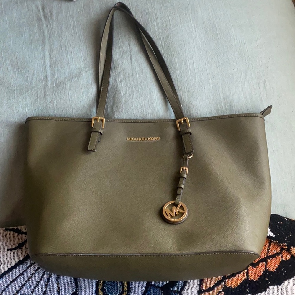 Olive green Michael Kors purse